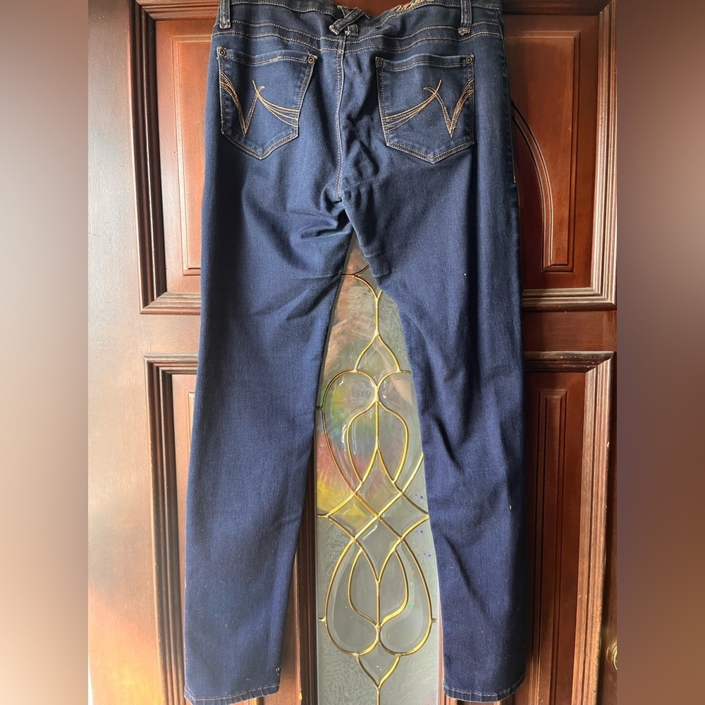 Dark Blue Denim Jeans - Picture 2 of 3